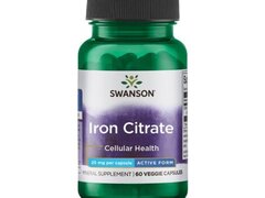 Iron Citrate (Citrat de Fier) 25mg 60 capsule Swanson